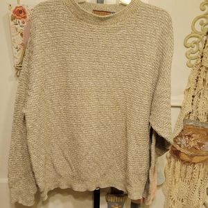 Northern Explorer 100% Cotton Heathered Oatmeal Sweater